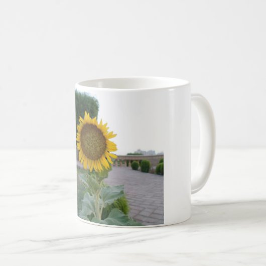 Sonnenblumendruckkunst Kaffeetasse (VorderseiteRechts)