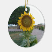 Sonnenblumendruckkunst Keramikornament (Links)