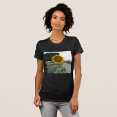 Sonnenblumendruckkunst T-Shirt (Vorne ganz)