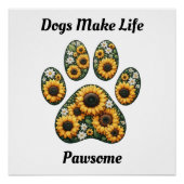 Sonnenblumendruckmaschine Poster (Vorderseite)