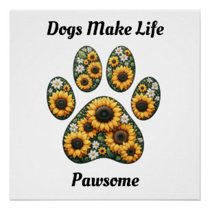 Sonnenblumendruckmaschine Poster