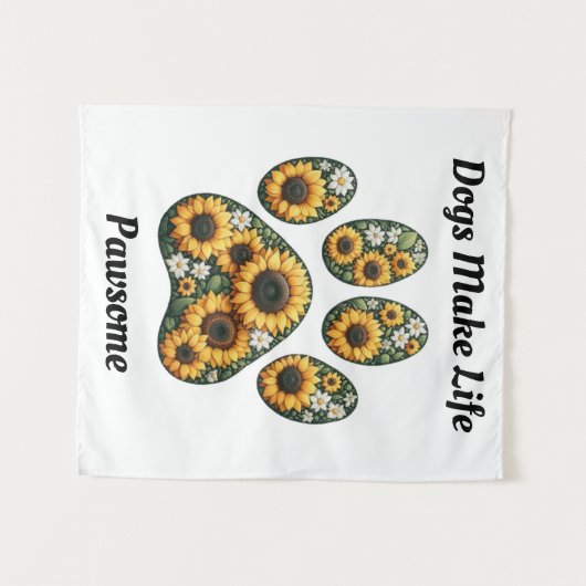 Sonnenblumendruckmaschine Wandteppich (Vorderseite (Horizontal))