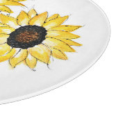 "Sonnenblumenduet" Schneidebrett (Ecke)