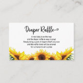 Sonnenblumendusche Begleitkarte (Vorderseite)