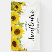 Sonnenblumendusche Begrüßung Banner (Vertikal)