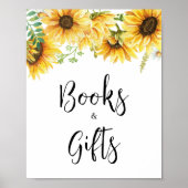 Sonnenblumendusche Bücher und Geschenke Poster (Vorne)
