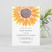 Sonnenblumendusche Einladung (Stehend Vorderseite)