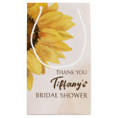 Sonnenblumendusche Geschenktüte (Rückseite)