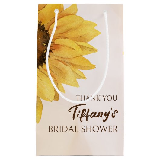 Sonnenblumendusche Geschenktüte (Vorderseite)