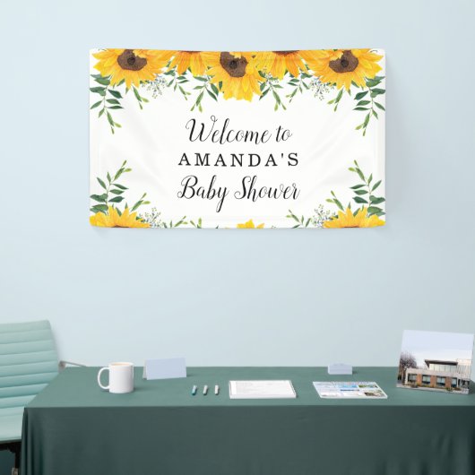 Sonnenblumendusche Hintergrund-Banner Banner (Messeveranstaltung)