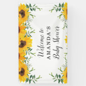 Sonnenblumendusche Hintergrund-Banner Banner (Vertikal)