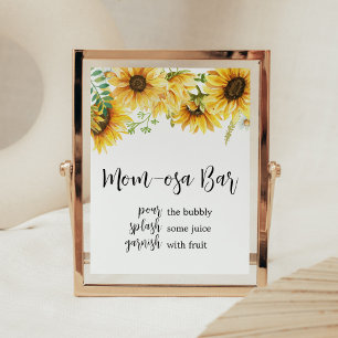Sonnenblumendusche Mama Osa Bar Poster