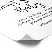 Sonnenblumendusche sagt nicht Baby Poster (Ecke)