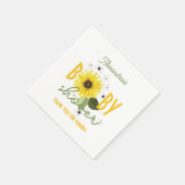 Sonnenblumendusche Serviette (Ecke)
