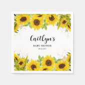 Sonnenblumendusche Serviette (Vorderseite)