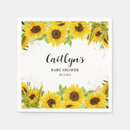 Sonnenblumendusche Serviette