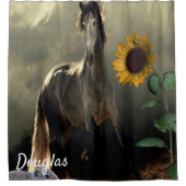 Sonnenblumenduschvorhang Duschvorhang (Vorderseite)