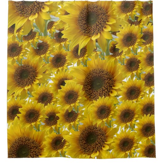 Sonnenblumenduschvorhang Duschvorhang (Vorderseite)