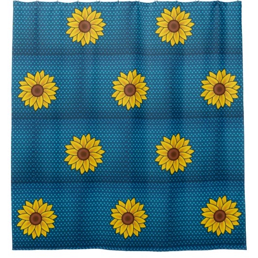 Sonnenblumenduschvorhang Duschvorhang (Vorderseite)