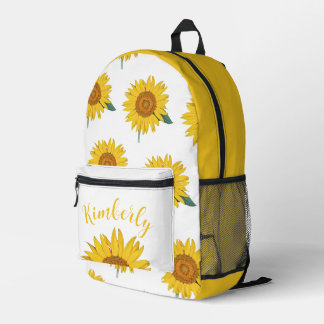 Sonnenblumeneigenschaft Bedruckter Rucksack