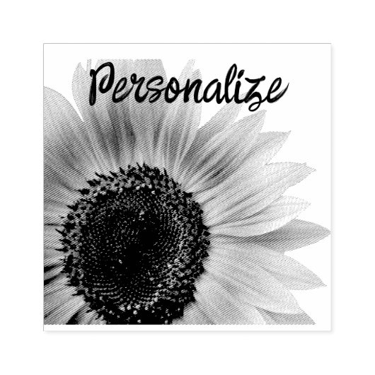 Sonnenblumeneigenschaft Gummistempel (Prägung)