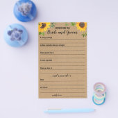 Sonnenblumenempfehlung für die Braut- und Kräuterk Flyer (Einzeln)