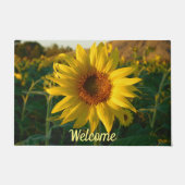 Sonnenblumenempfindung Fußmatte (Vorderseite)