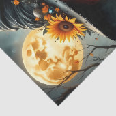 Sonnenblumenernte Hexe mit fiery Red Hair Seidenpapier (Detail)