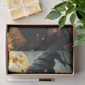 Sonnenblumenernte Hexe mit fiery Red Hair Seidenpapier (Geschenk)