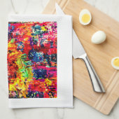 Sonnenblumenexplosion Teetuch Geschirrtuch (Viertel Falte)