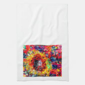 Sonnenblumenexplosion Teetuch Geschirrtuch (Vertikal)