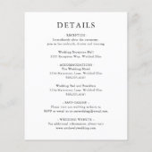 Sonnenblumenfall Blumenzwiebelpreis Einladung Flyer (Hinten)