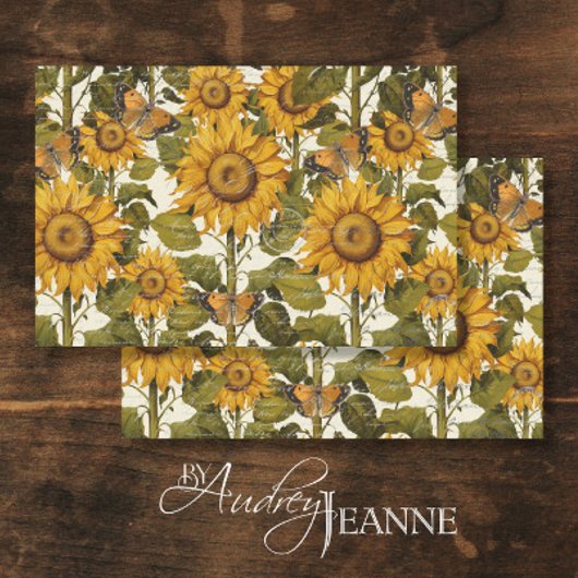 Sonnenblumenfall Blütenschmetterling Ephemere Deko Seidenpapier