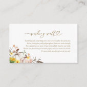 Sonnenblumenfall-Brautparty wünschend Begleitkarte (Vorderseite)