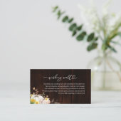 Sonnenblumenfall-Brautparty wünschend Begleitkarte (Stehend Vorderseite)