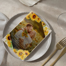 Sonnenblumenfall-Foto Hochzeit Sichern Sie das Dat