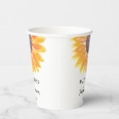 Sonnenblumenfamilie Wiedersehen Pappbecher (Rechts)