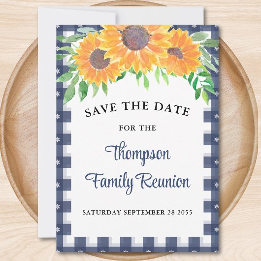 Sonnenblumenfamilie Wiedersehen Save The Date