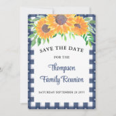 Sonnenblumenfamilie Wiedersehen Save The Date (Vorderseite)