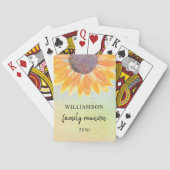 Sonnenblumenfamilie Wiedersehen Spielkarten (Rückseite)