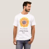 Sonnenblumenfamilie Wiedersehen T-Shirt (Vorne ganz)