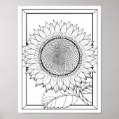 Sonnenblumenfarben-Page Art Poster (Vorne)