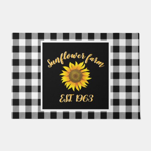 Sonnenblumenfarm  fußmatte (Vorderseite)