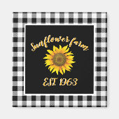 Sonnenblumenfarm Magnet (Vorne)