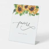 Sonnenblumenfavoriten Zeichen Sockelschild (Vorderseite)