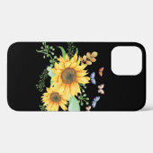 Sonnenblumenfeder Case-Mate iPhone Hülle (Rückseite (Horizontal))