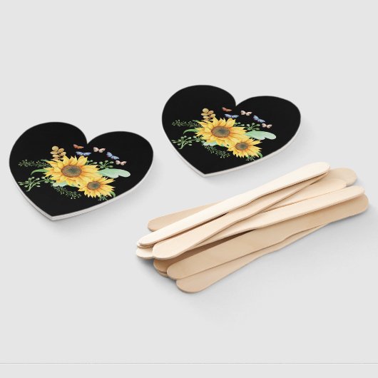 Sonnenblumenfeder Fächer (Non-assembled)