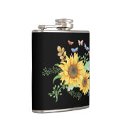 Sonnenblumenfeder Flachmann (Rechts)