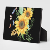 Sonnenblumenfeder Fotoplatte (Seite)