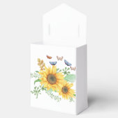 Sonnenblumenfeder Geschenkschachtel (Geöffnet)